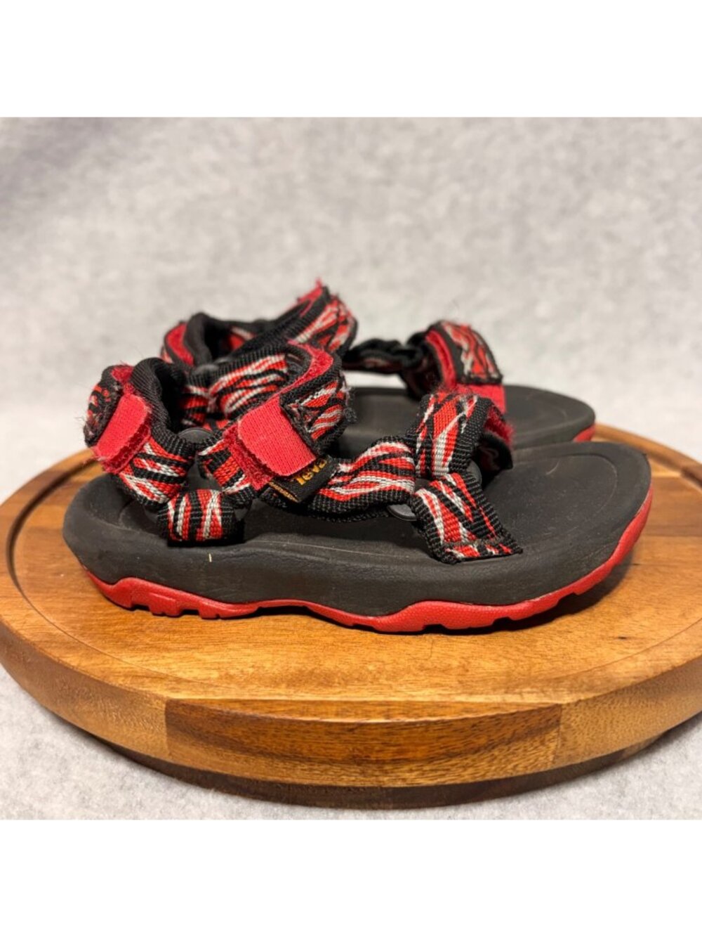 Teva Kids Sandals Size 5 Toddler Little Kid Red Black Hiking